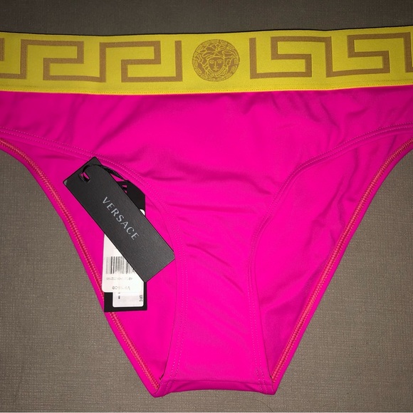Versace Greca Border Bikini Briefs - Picture 2 of 9